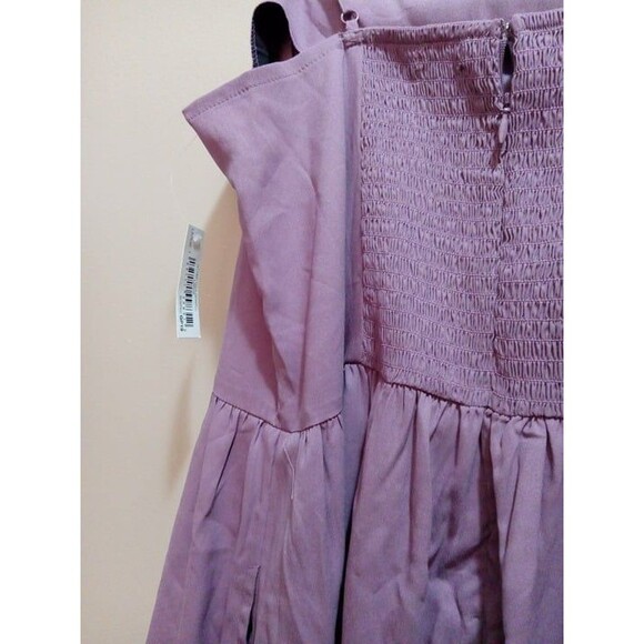 *NWT* Good Threads Lavender Spring Summer Midi Dress Size L - Picture 3 of 4